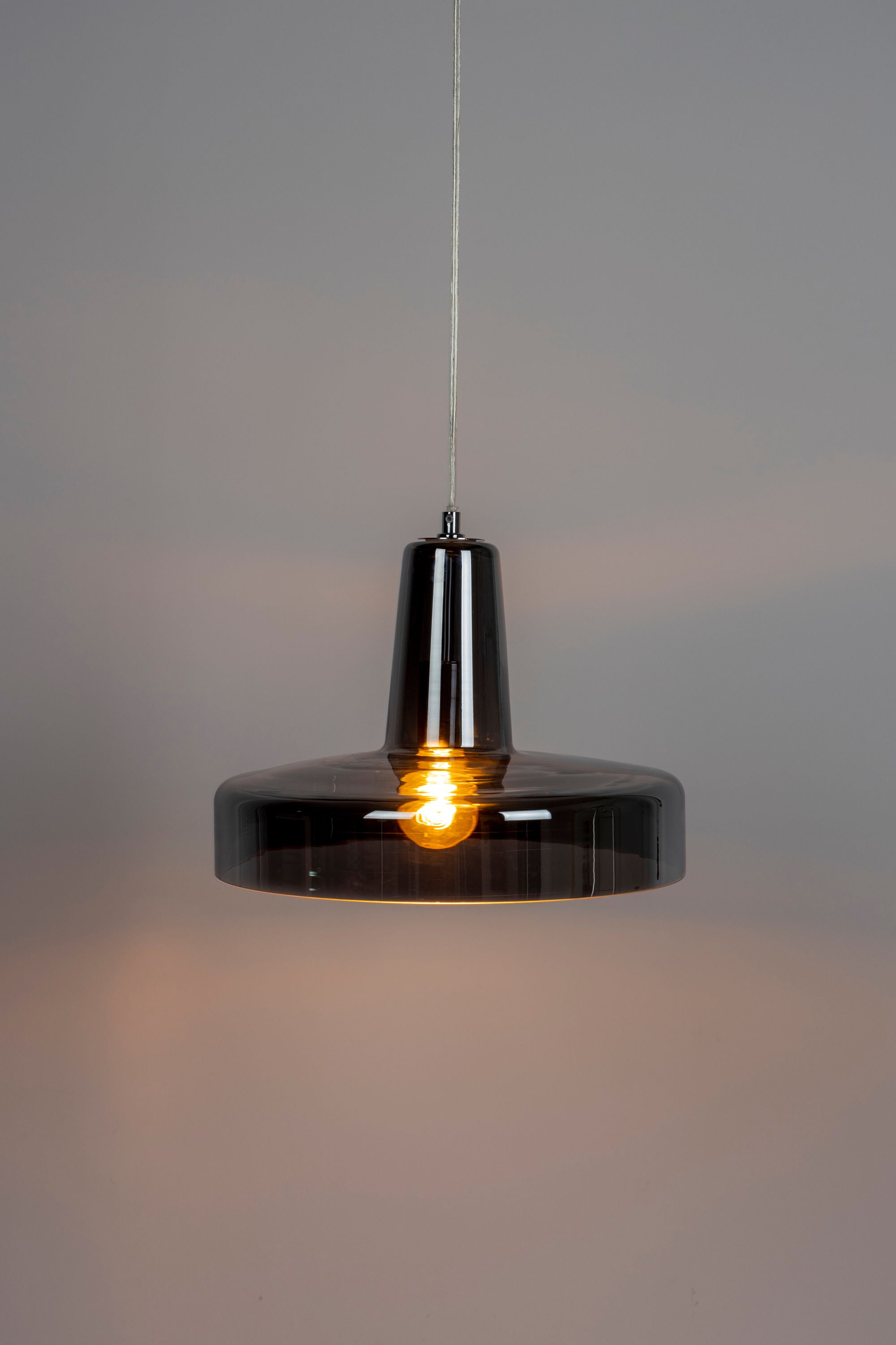 Anshin Smoke Glass Pendant Lamp Medium